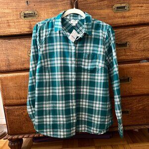 NWT J Crew Plaid Button Down Shirt